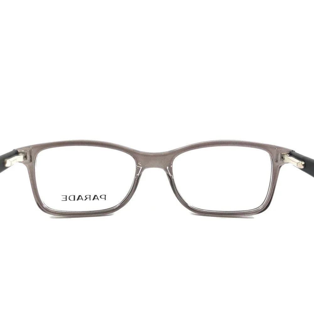 Parade Eyeglasses Frames 1810 GREY/BLACK Rectangle Full Rim 50-17-135